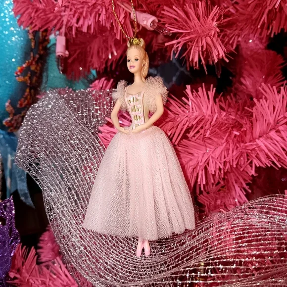 VINTAGE 90s Barbie Doll Sugar Plum Fairy Ballerina Nutcracker Avon Ornament - Picture 2 of 11